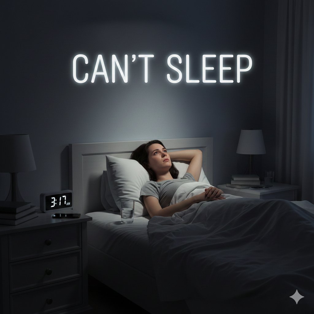 I can't sleep, the night passes in circles.